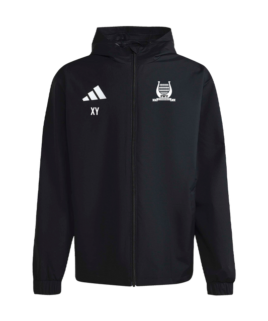 adidas Entrada 26 Regenjacke Schwarz PWV Schwabenbach