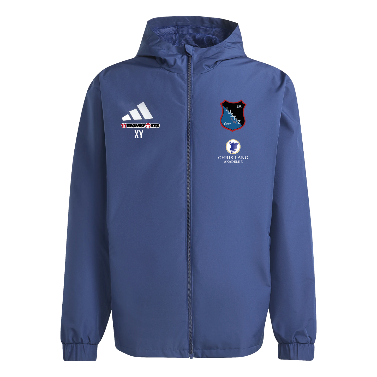 ADIDAS Entrada 26 Allwetterjacke Blau SV Justiz Kids