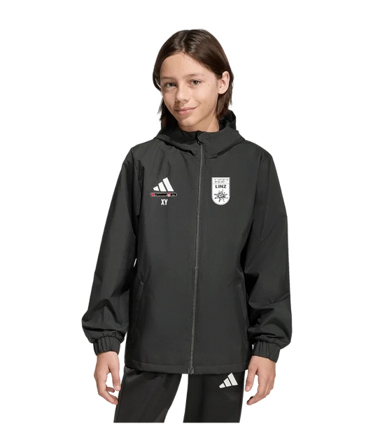 ADIDAS Entrada 26 Allwetterjacke Kids Schwarz Union Edelweiß Linz