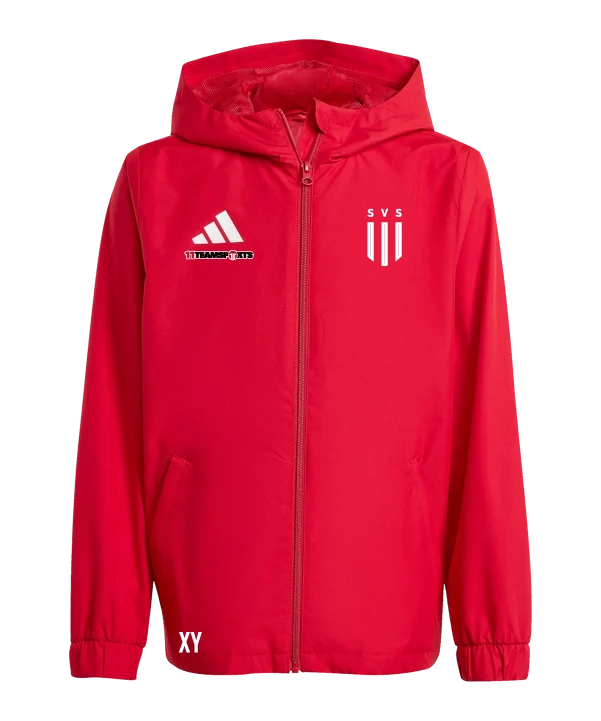 ADIDAS Entrada 26 Allwetterjacke Kids Rot SV Scharnstein