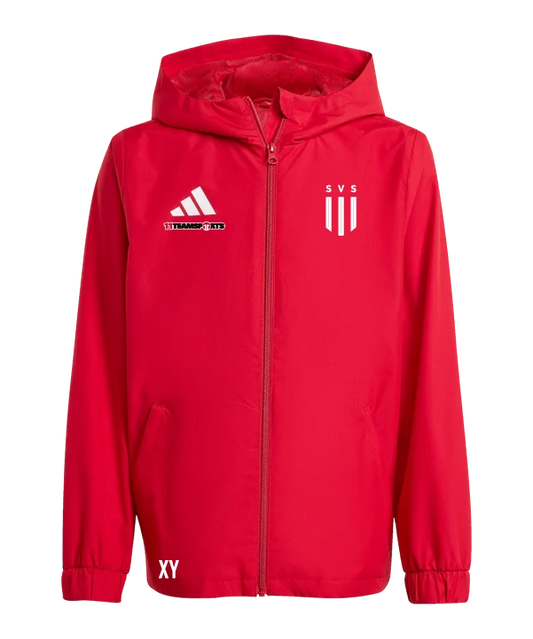 ADIDAS Entrada 26 Allwetterjacke Kids Rot SV Scharnstein