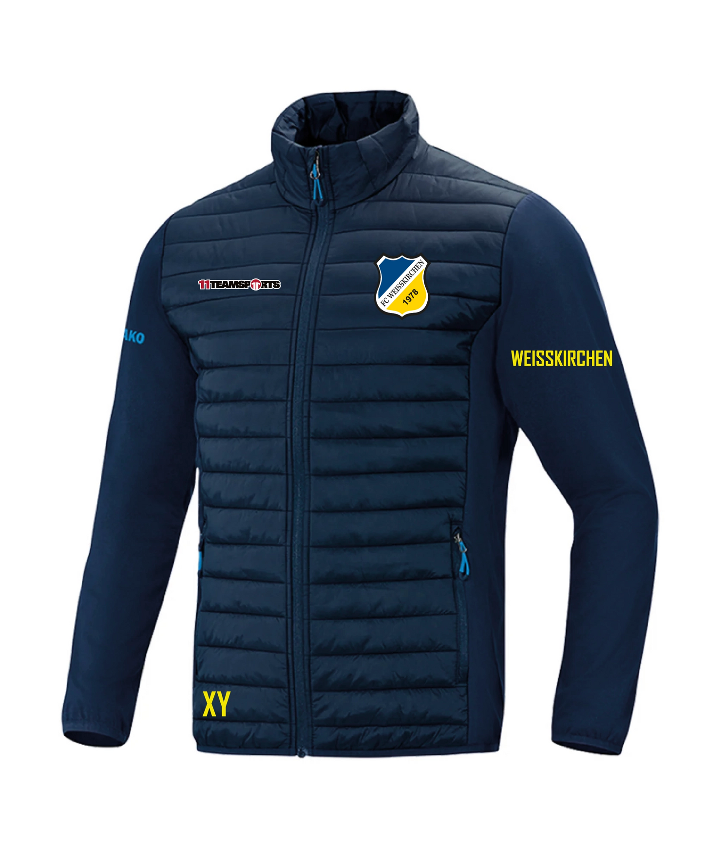 JAKO Hybridjacke Premium Blau FC Weißkirchen
