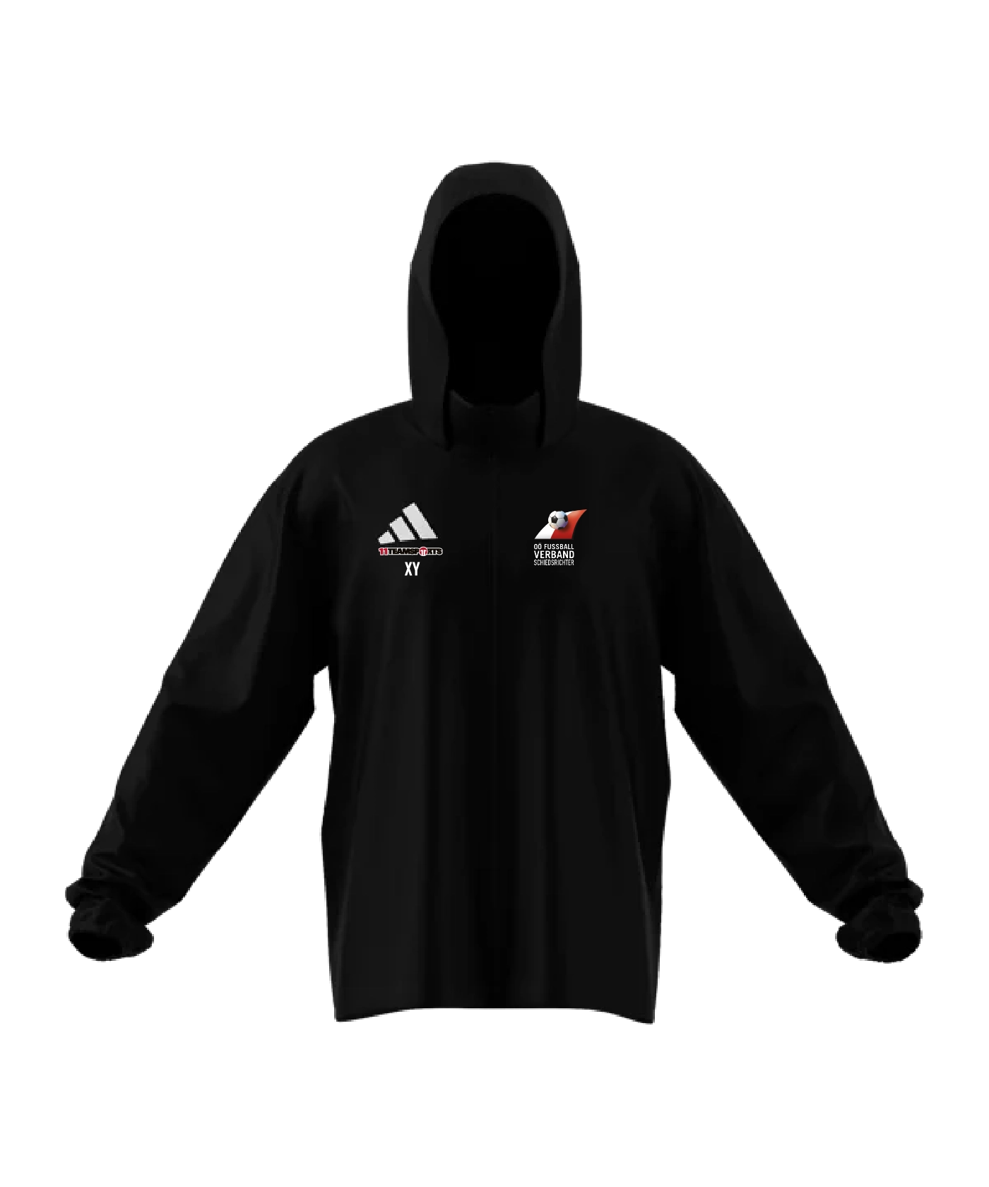 ADIDAS Entrada 26 Regenjacke Schwarz Schiedsrichter