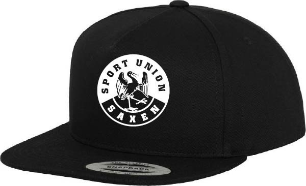 Merch 5 Panel Classic Snapback Cap Black Black Union Saxen