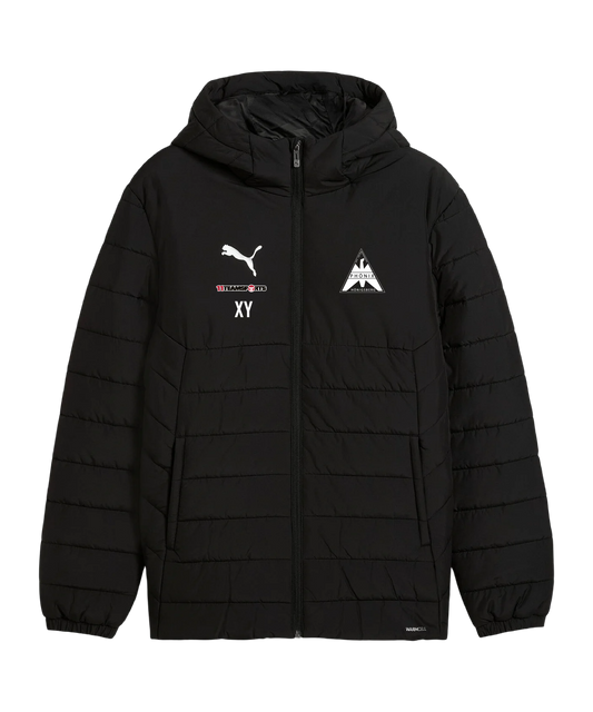 PUMA teamAdditions Padded Kapuzenjacke Schwarz SV Phönix Hönigsberg Mürzzuschlag