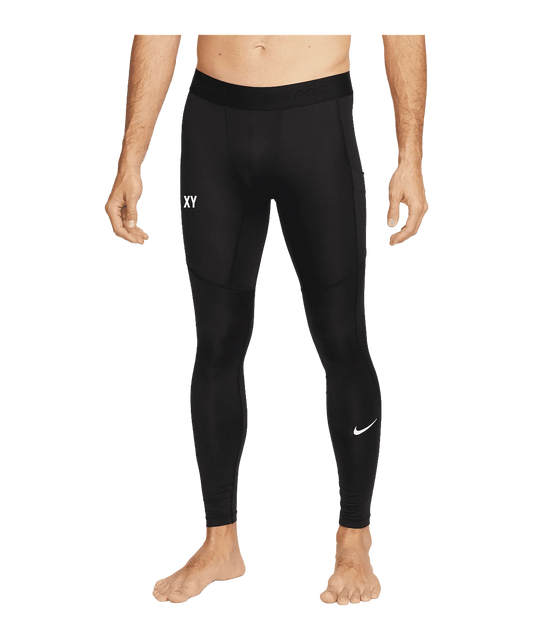 NIKE Pro Training Tight Schwarz Weiss Ini