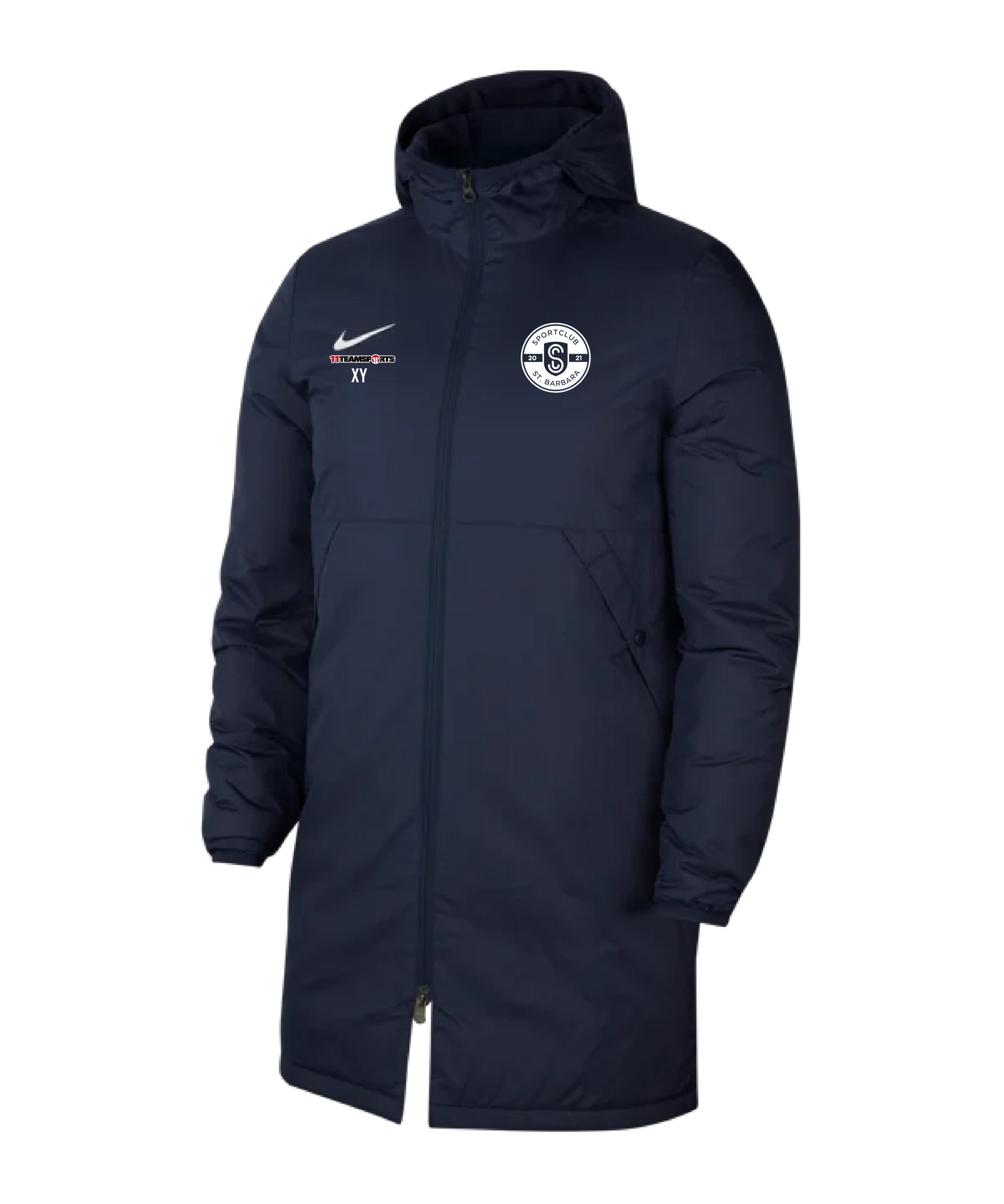 Nike Winterjacke Damen Blau  SC St. Barbara