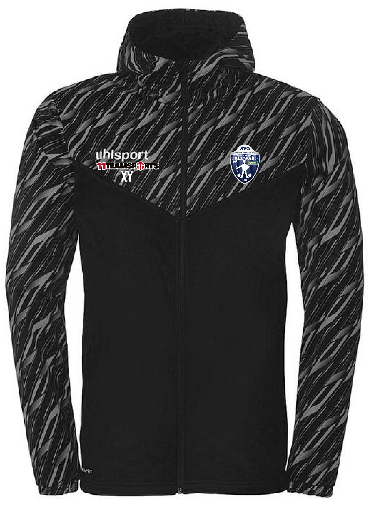 Uhlsport Progressive 28 Multi Hoody Jacke Kids Schwarz SV Oberwart