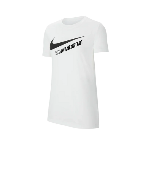 NIKE Park 20 T-Shirt Swoosh Damen Weiss SC Schwanenstadt