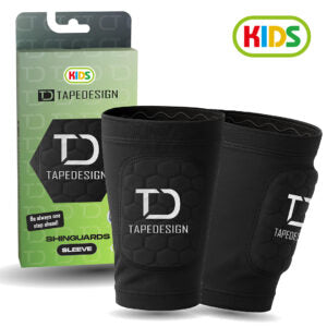 TAPEDESIGN Performance Shinguards Schienbeinschoner Kids Schwarz