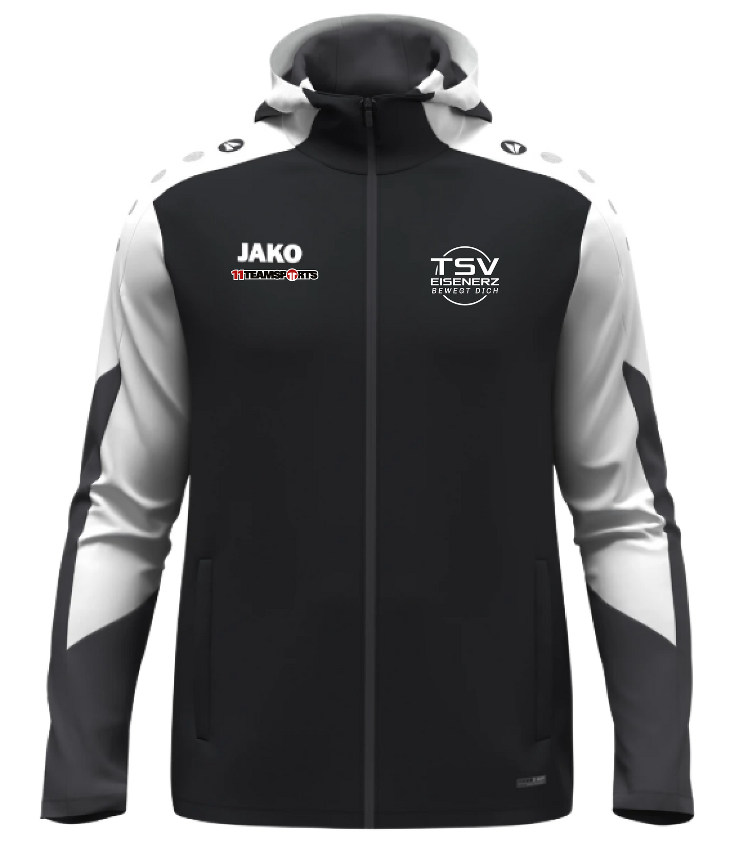 Jako Kapuzenjacke Schwarz/weiß Kinder TSV Eisenerz