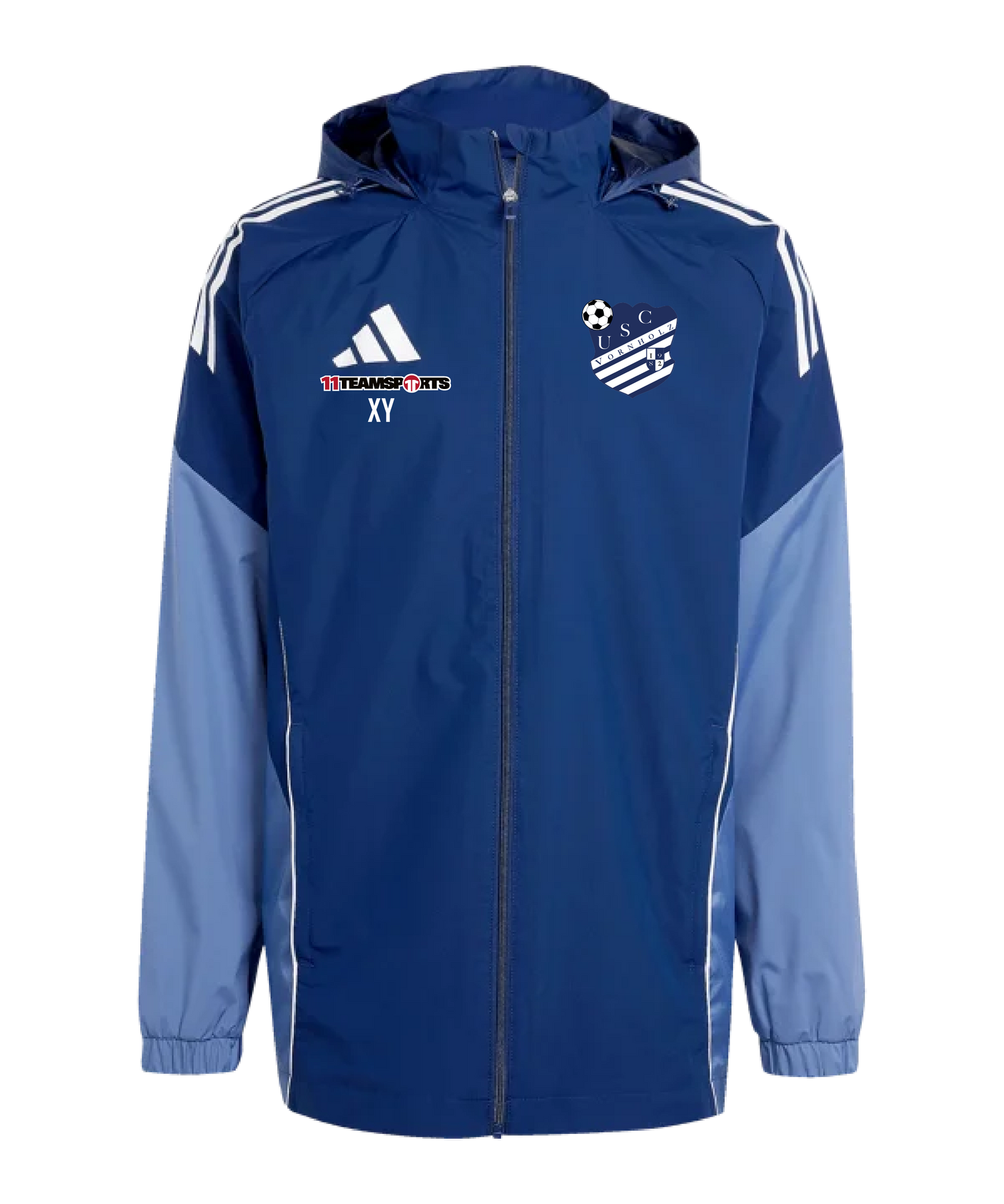 adidas Tiro 25 Competition Regenjacke Blau USC Vornholz