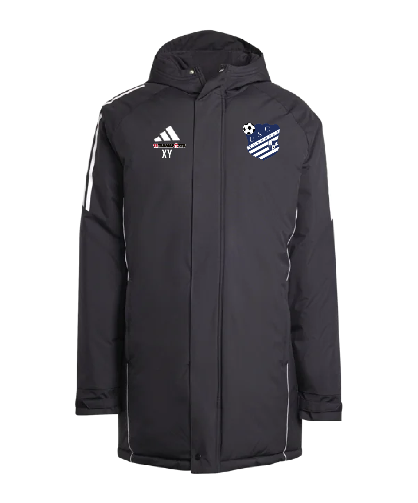 adidas Tiro 24 Winterjacke Schwarz Weiss USC Vornholz