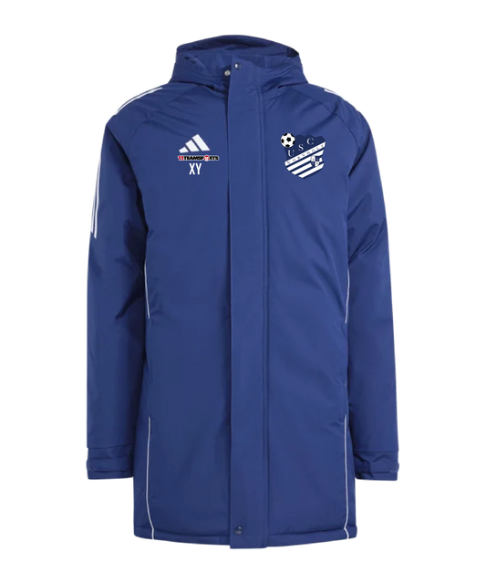 adidas Tiro 24 Kapuzenjacke Blau Weiss USC Vornholz