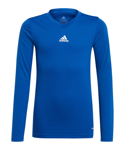 ADIDAS Team Base Top langarm Kids Blau Weiss