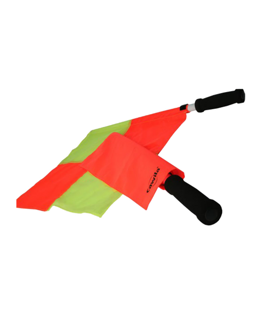 CAWILA Schiedsrichterfahnen Set Gekachelt Rot