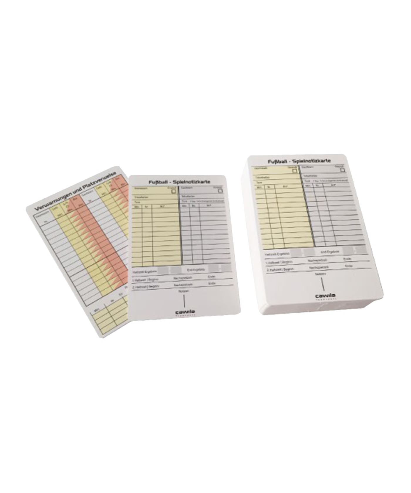 CAWILA Spielnotizkarten Fußball 50er Set Weiss