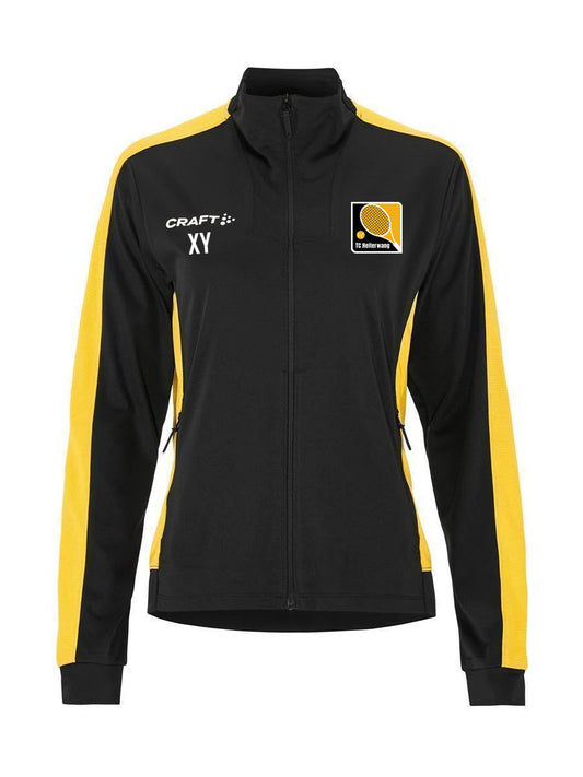 Craft Evolve 2.0 Contrast Full Zip Jacket Damen Schwarz Gelb F999S TC Heiterwang