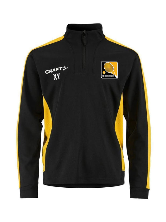 Craft Evolve 2.0 Contrast Half Zip Kids Schwarz Gelb F999S TC Heiterwang