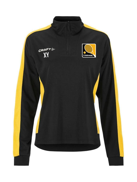 Craft Evolve 2.0 Contrast Half Zip Damen Schwarz Gelb F999S TC Heiterwang