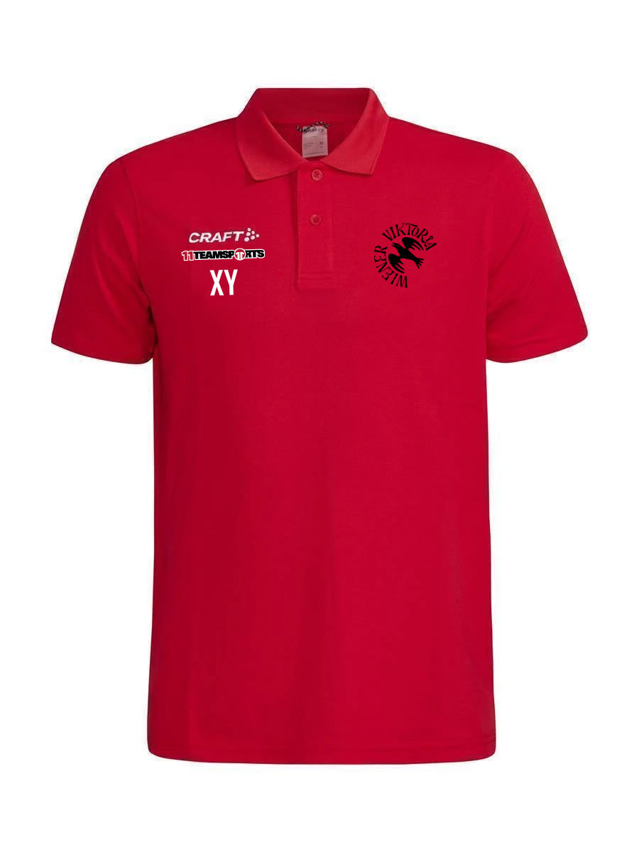 Craft Progress 2.0 Poloshirt Rot F430000 SC Wiener Viktoria