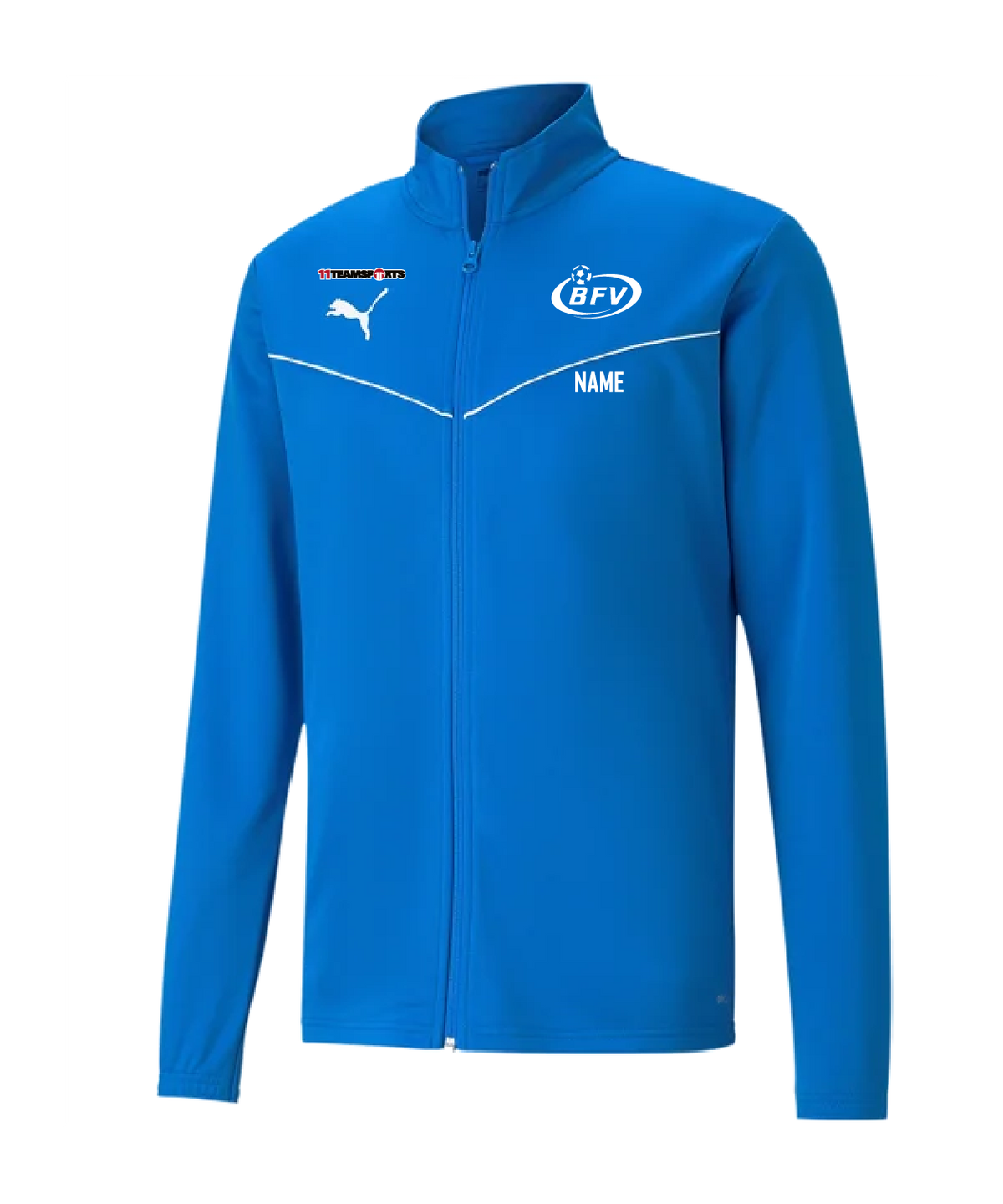PUMA teamRISE Poly Trainingsjacke Kids Blau BFV