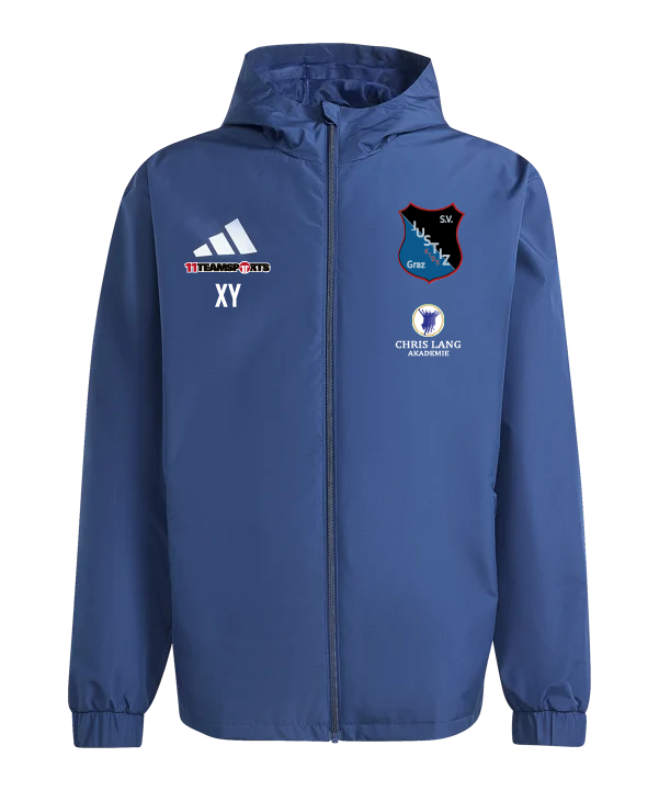 ADIDAS Entrada 26 Regenjacke Dunkelblau SV Justiz Kids