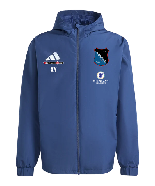 ADIDAS Entrada 26 Allwetterjacke Blau SV Justiz Kids