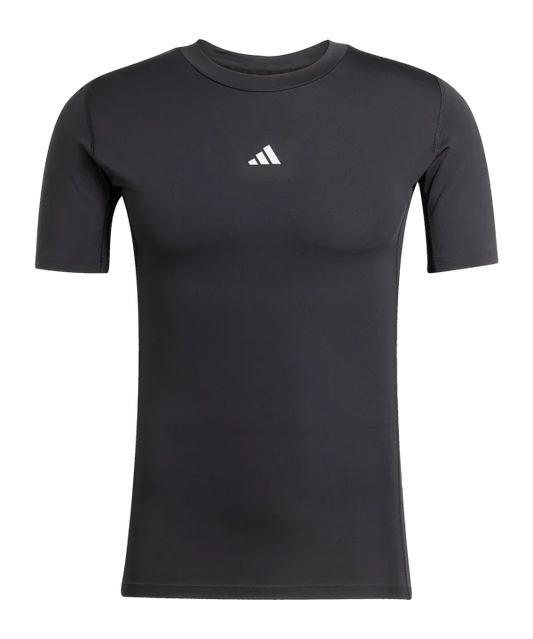 ADIDAS Techfit Kurzarm Schwarz Schiedsrichter