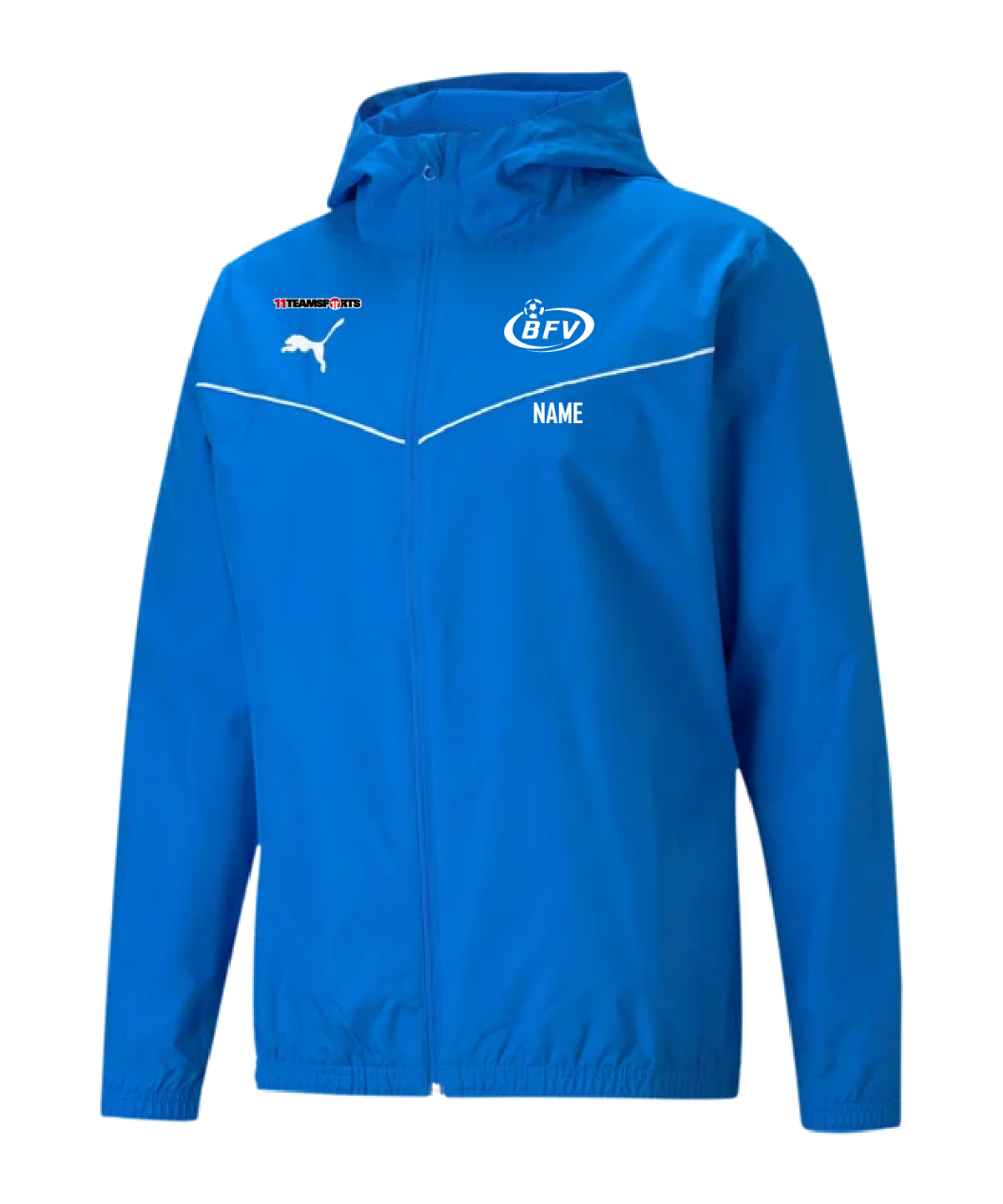PUMA teamRISE Poly Allwetterjacke Blau BFV
