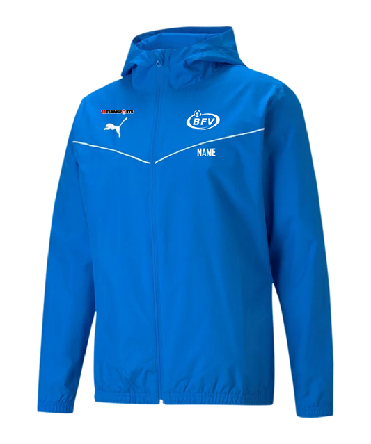 PUMA teamRISE Poly Allwetterjacke Blau BFV