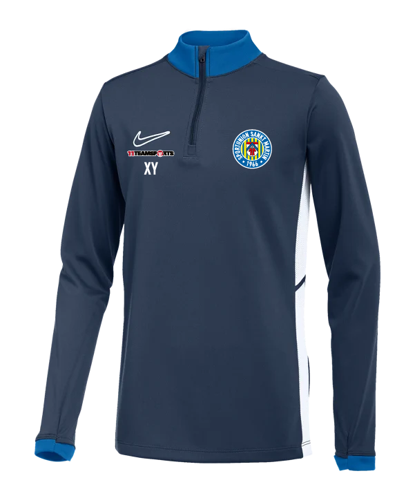 NIKE Academy 25 Drill Top Sweatshirt Kids Blau SU St.Martin