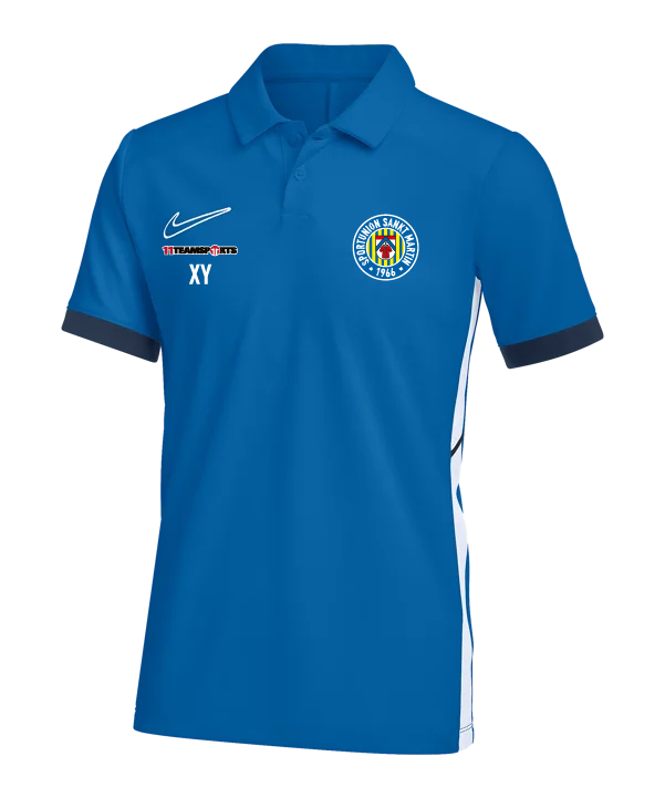 NIKE Academy 25 Polo Blau SU St.Martin
