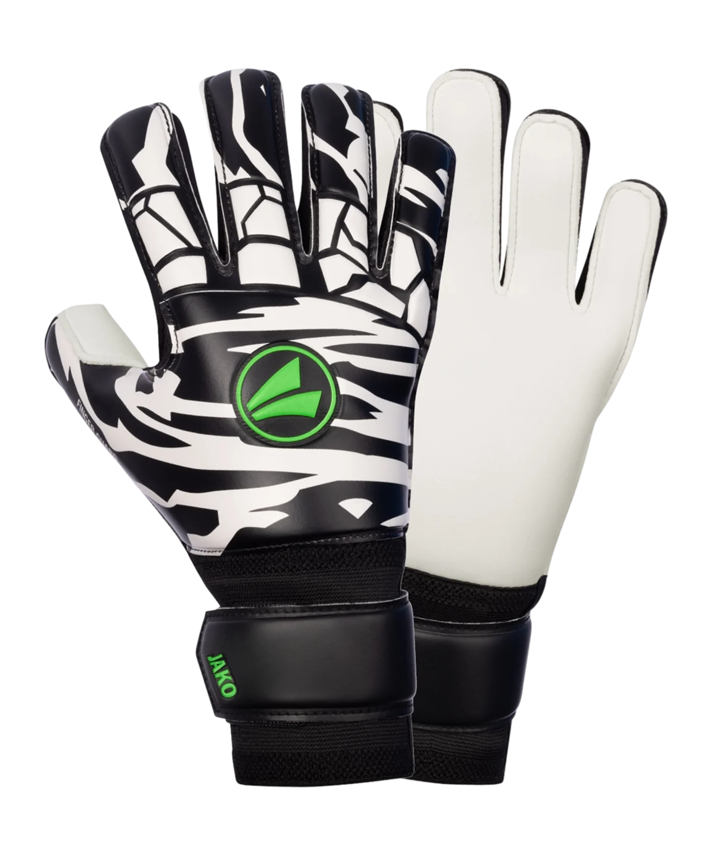 JAKO Animal Basic RC Protection Torwarthandschuhe Schwarz Weiss Grün