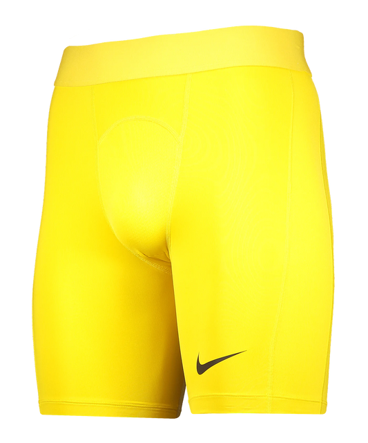 NIKE Pro Strike Short Gelb Weiss