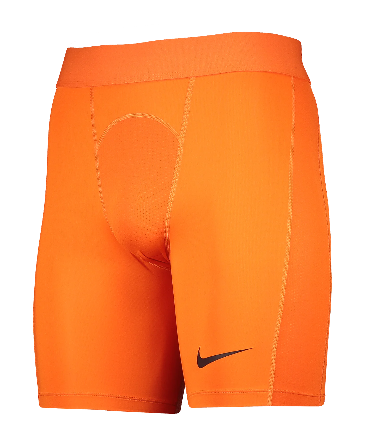 NIKE Pro Strike Short Orange Schwarz