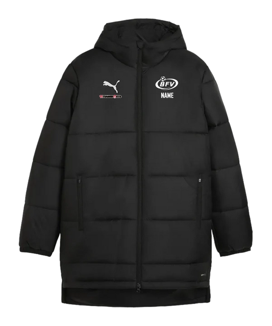 PUMA teamADDITIONS Bench Jacke Kids Schwarz BFV