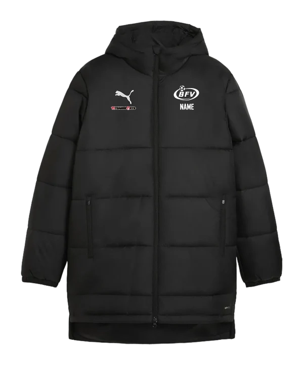 PUMA teamADDITIONS Bench Jacke Schwarz BFV