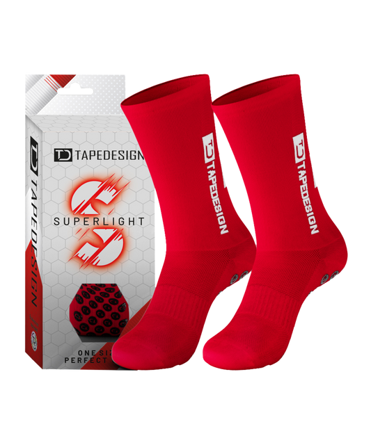 TAPEDESIGN Gripsocks Superlight Socken Rot