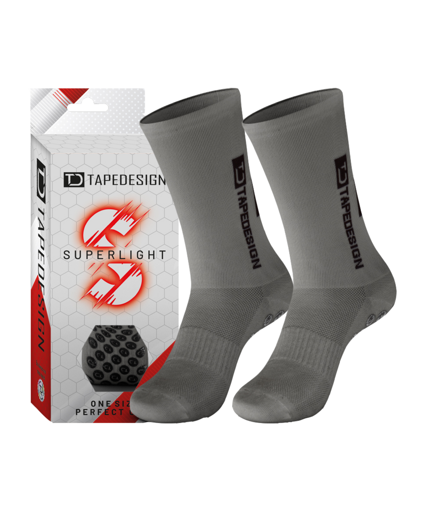 TAPEDESIGN Gripsocks Superlight Socken Grau